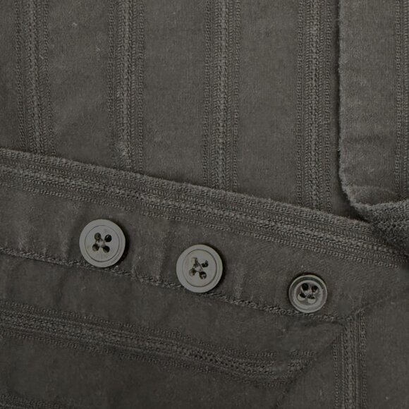 Men's EXPRESS Modern Fit Textured Striped Black Dress Shirt | Size L‎ - Picture 5 of 8